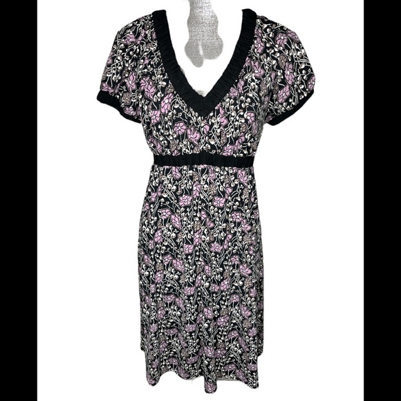 NWT BCBGMAXAZRIA V Neck Dress Rosewood Size Small - Picture 1 of 4